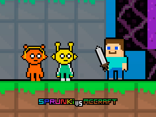 Игра Sprunki против Mccraft
