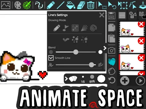 Animate.space: игра «Создай анимированный GIF!» обложка