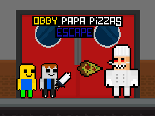 Игра-побег из Obby Papa Pizzas