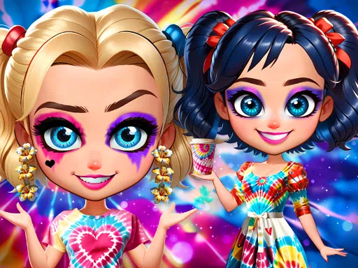 Игра «Взрыв цвета в стиле тай-дай»